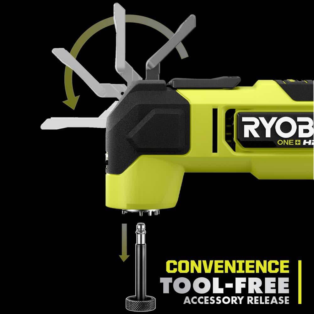RYOBI ONE+ HP 18V 6.0 Ah Lithium-Ion HIGH PERFORMANCE Battery and Charger Kit with ONE+ HP 18V Brushless Multi-Tool