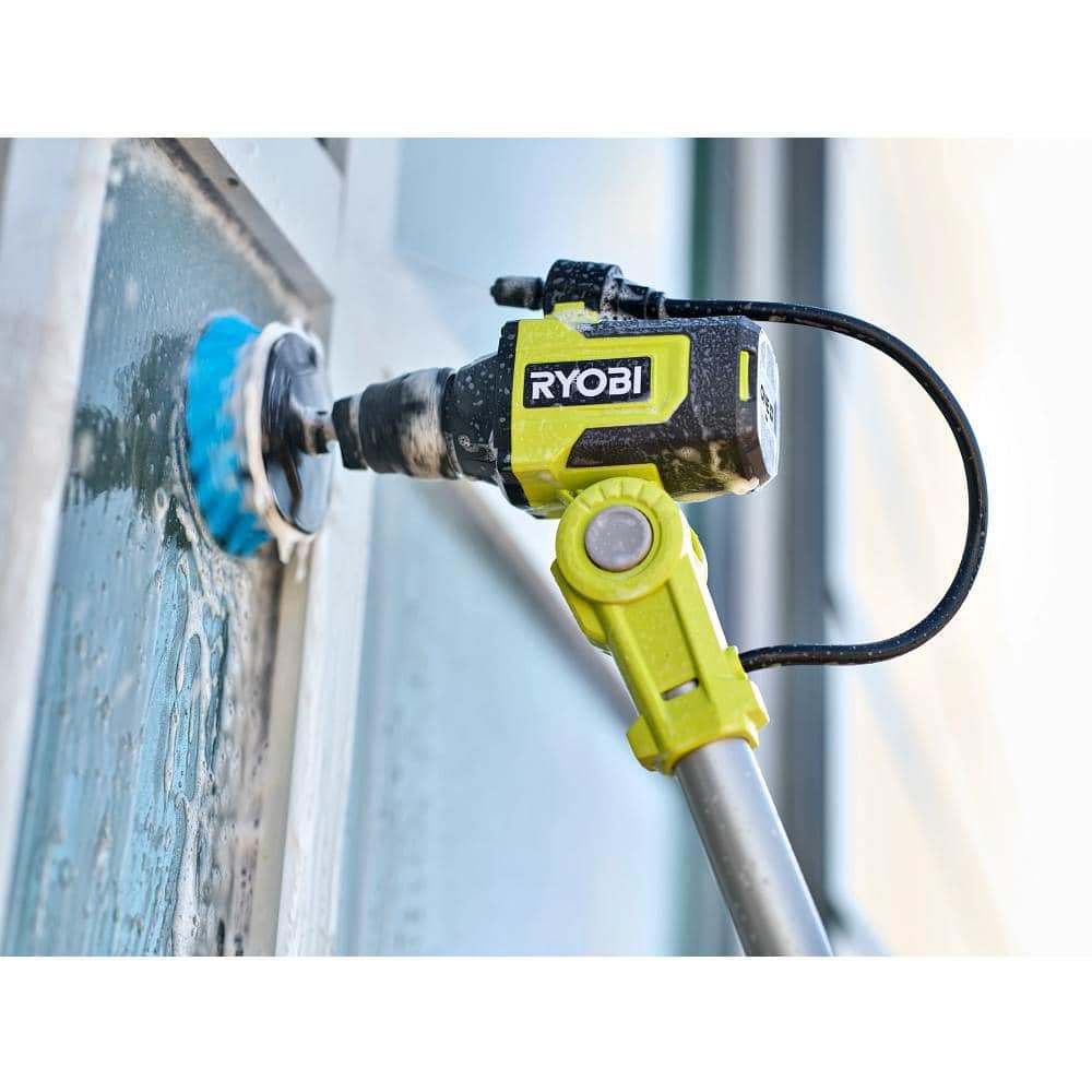RYOBI Multipurpose Cleaning Kit (4-Piece) with (1) Soft Brush, (1) Medium Brush, (1) Hard Brush, and (1) Medium 360° Brush