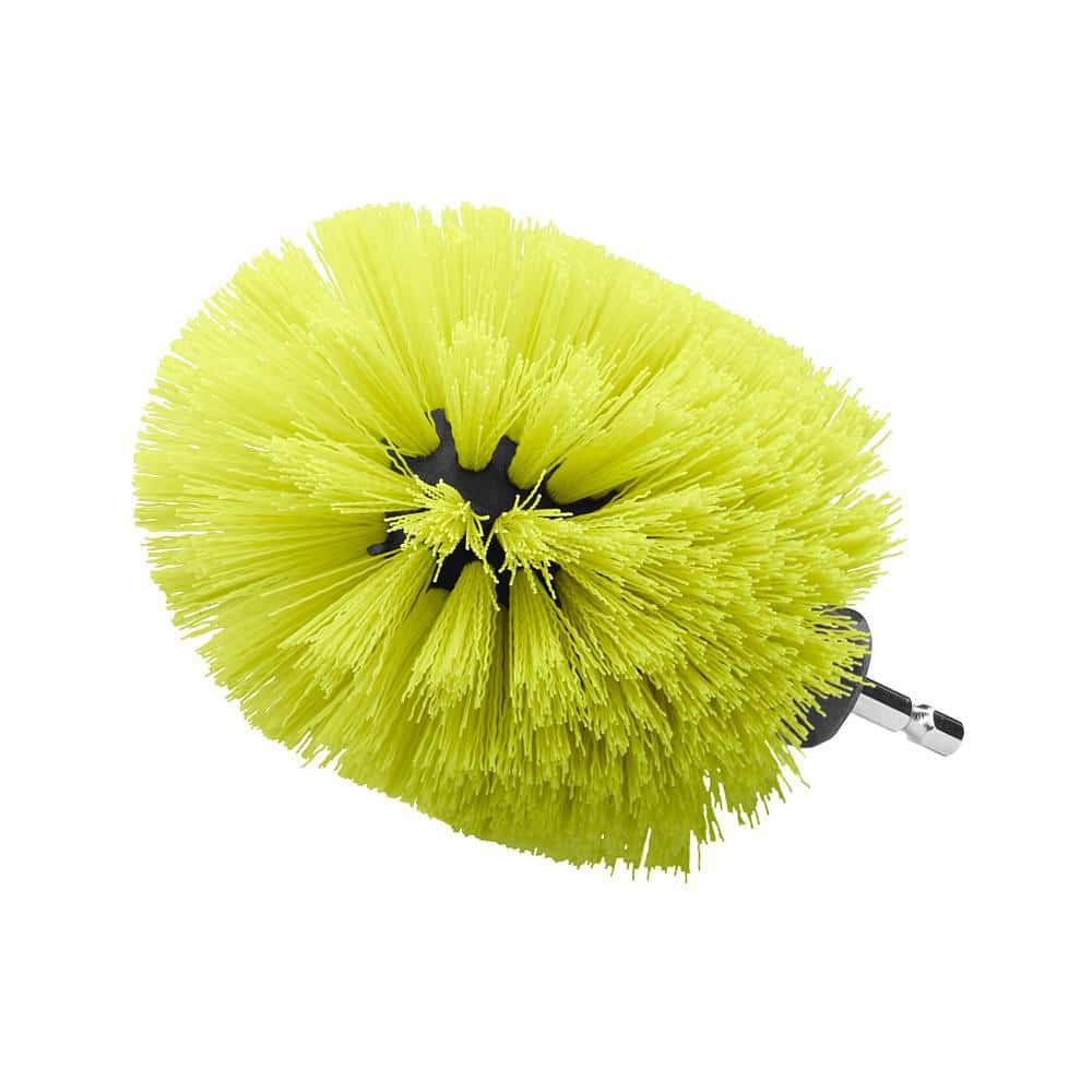 RYOBI Multipurpose Cleaning Kit (4-Piece) with (1) Soft Brush, (1) Medium Brush, (1) Hard Brush, and (1) Medium 360° Brush