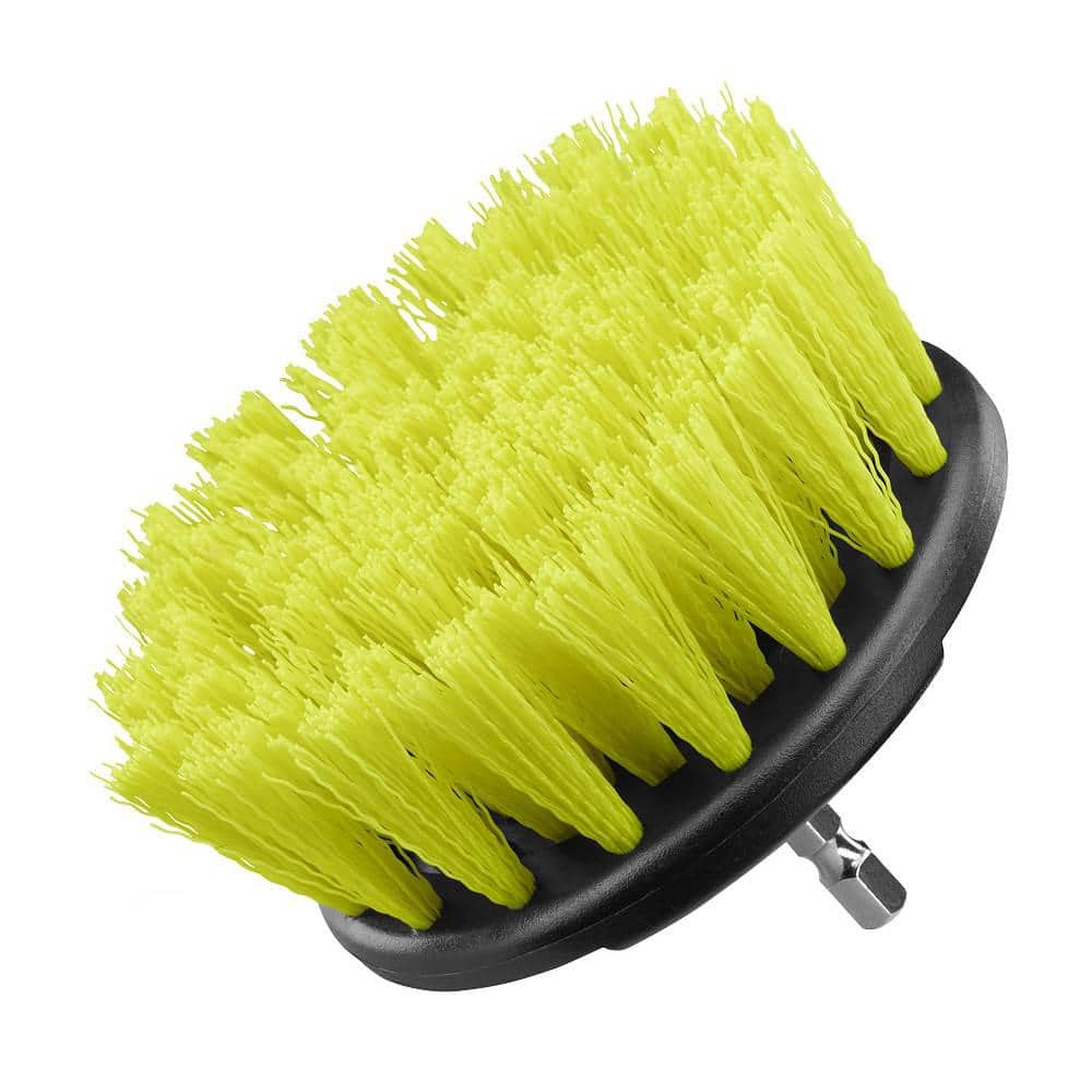 RYOBI Multipurpose Cleaning Kit (4-Piece) with (1) Soft Brush, (1) Medium Brush, (1) Hard Brush, and (1) Medium 360° Brush