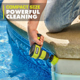 RYOBI USB Lithium Compact Scrubber Kit with Battery, Charging Cord, Medium Bristle Brush & 2-Pack of Abrasive Bristle Brushes
