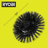 RYOBI USB Lithium Compact Scrubber Kit with 2.0 Ah Battery, and USB Charging Cord w/ Medium and Abrasive Bristle Brush