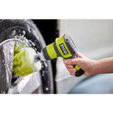 RYOBI USB Lithium Compact Scrubber Kit with 2.0 Ah Battery, USB Charging Cord, and 2 in. Medium Bristle Brush (2-Pack)