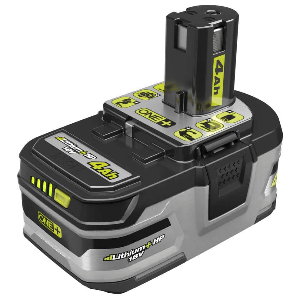 RYOBI ONE+ 18V Lithium-Ion 4.0Ah LITHIUM+ HP High Capacity Battery, 2-Pack