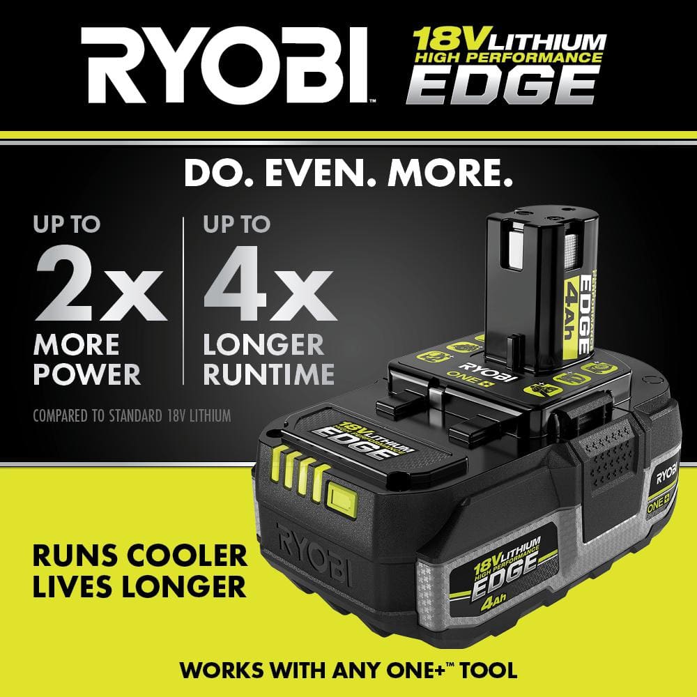 RYOBI ONE+ 18V 4.0 Ah Lithium-Ion HIGH PERFORMANCE EDGE Battery