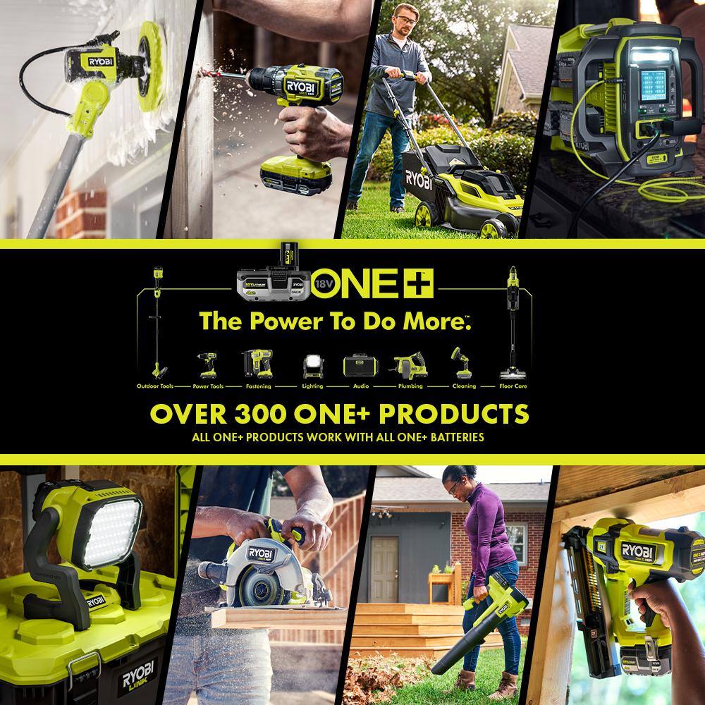 RYOBI ONE+ 18V HIGH PERFORMANCE Lithium-Ion 4.0 Ah Battery (2-Pack) with ONE+ 18V Lithium-Ion 4.0 Ah Battery (2-Pack)