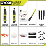RYOBI USB LITHIUM 2-Tool Combo Kit with Pumpkin Carving Tools