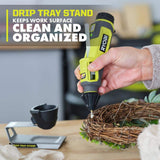 RYOBI USB Lithium Project Kit with Rotary Tool, Inspection Light, Screwdriver, Glue Pen, (2) 2 Ah Batteries, & Charging Cable