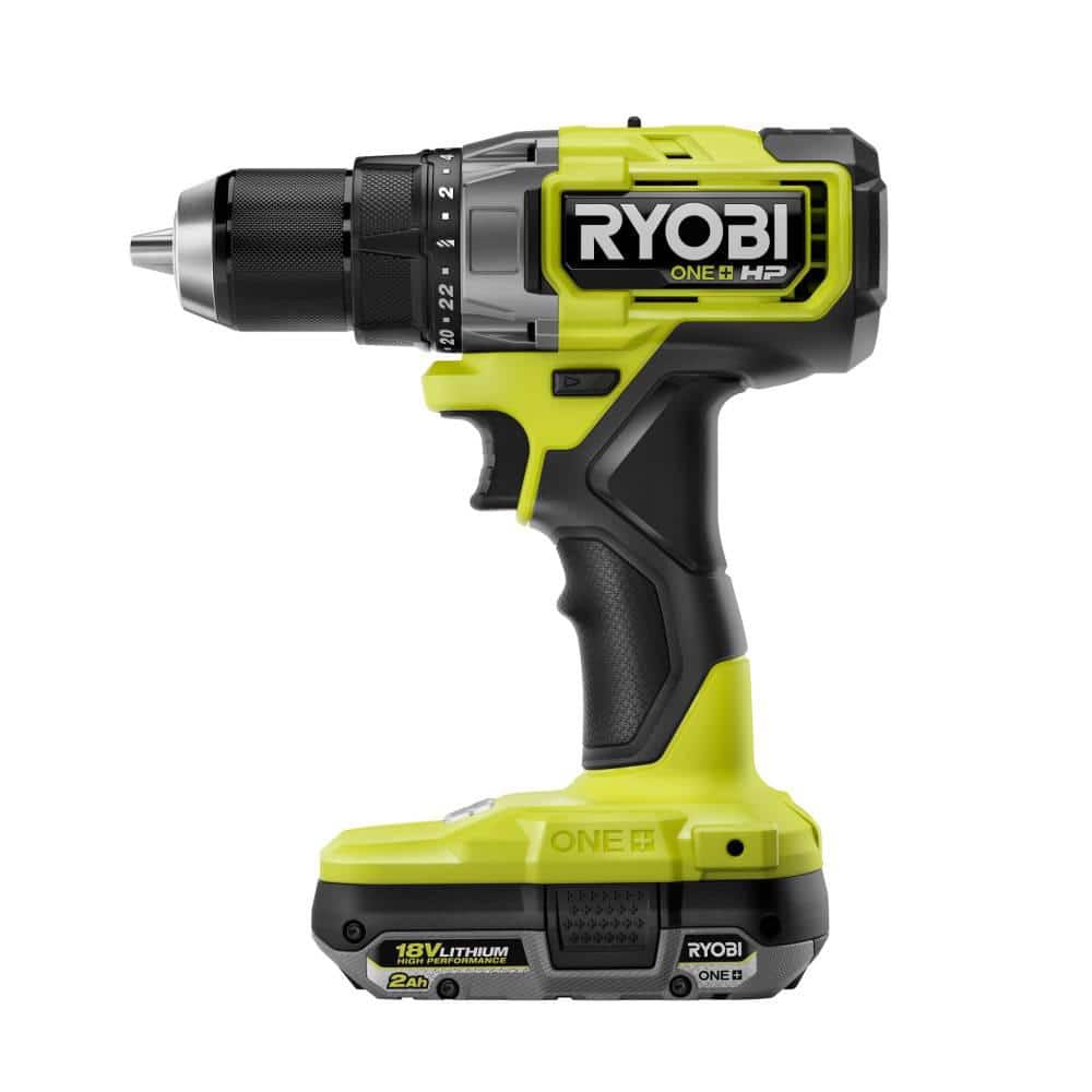 RYOBI ONE+ HP 18V Brushless Cordless 2-Tool Combo Kit w/(2) 2.0 Ah Batteries, Charger, Bag, and FREE 5-1/2 in. Circular Saw