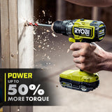 RYOBI ONE+ HP 18V Brushless Cordless 2-Tool Combo Kit w/(2) 2.0 Ah Batteries, Charger, Bag, and FREE 5-1/2 in. Circular Saw