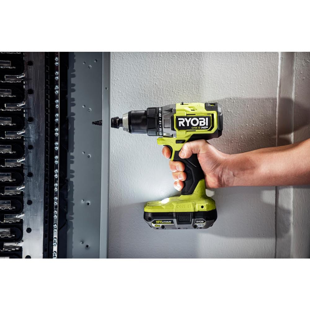 RYOBI ONE+ HP 18V Brushless Cordless 2-Tool Combo Kit w/(2) 2.0 Ah Batteries, Charger, Bag, & FREE Cordless Reciprocating Saw