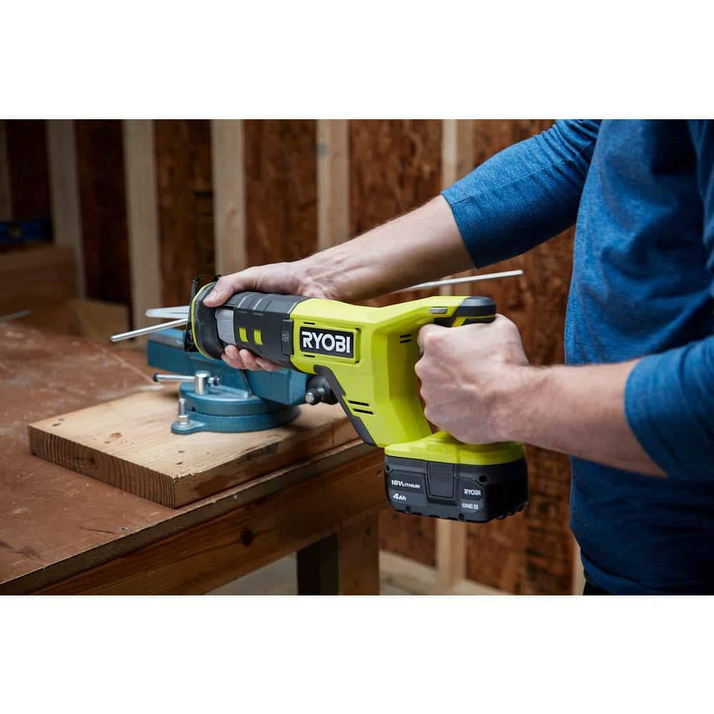 RYOBI ONE+ HP 18V Brushless Cordless 2-Tool Combo Kit w/(2) 2.0 Ah Batteries, Charger, Bag, & FREE Cordless Reciprocating Saw