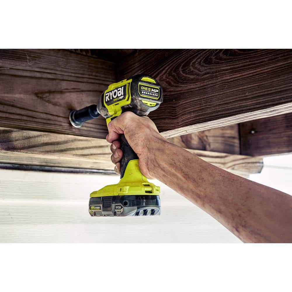 RYOBI ONE+ HP 18V Brushless Cordless 8-Tool Combo Kit w/ Batteries, Charger, & Bag w/ FREE (2) 6.0 HIGH PERFORMANCE Batteries