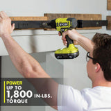 RYOBI ONE+ 18V Cordless 2-Tool Combo Kit with (2) 1.5 Ah Batteries, and Charger w/ 2.0 Ah Battery and Charger