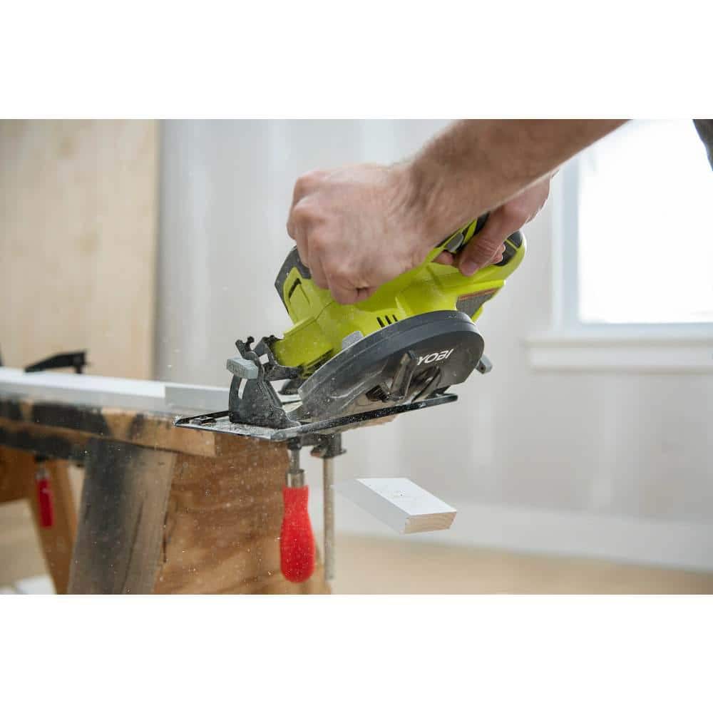 RYOBI ONE+ 18V Cordless 6-Tool Combo Kit with 1.5 Ah and 4.0 Ah Batteries, Charger, and Miter Saw