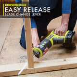 RYOBI ONE+ 18V Cordless 6-Tool Combo Kit with 1.5 Ah and 4.0 Ah Batteries, Charger, and Miter Saw