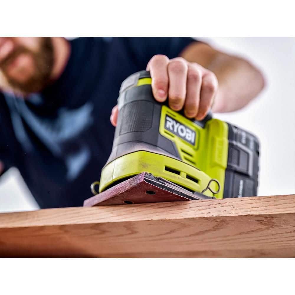 18-Volt ONE+ Lithium-Ion Cordless Orbital Jig Saw and 1/4 Sheet Sander with Dust Bag (Tools Only)