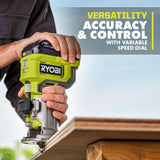 RYOBI ONE+ 18V Cordless 2-Tool Combo Kit with Compact Fixed Base Router and 5 in. Random Orbit Sander (Tools Only)