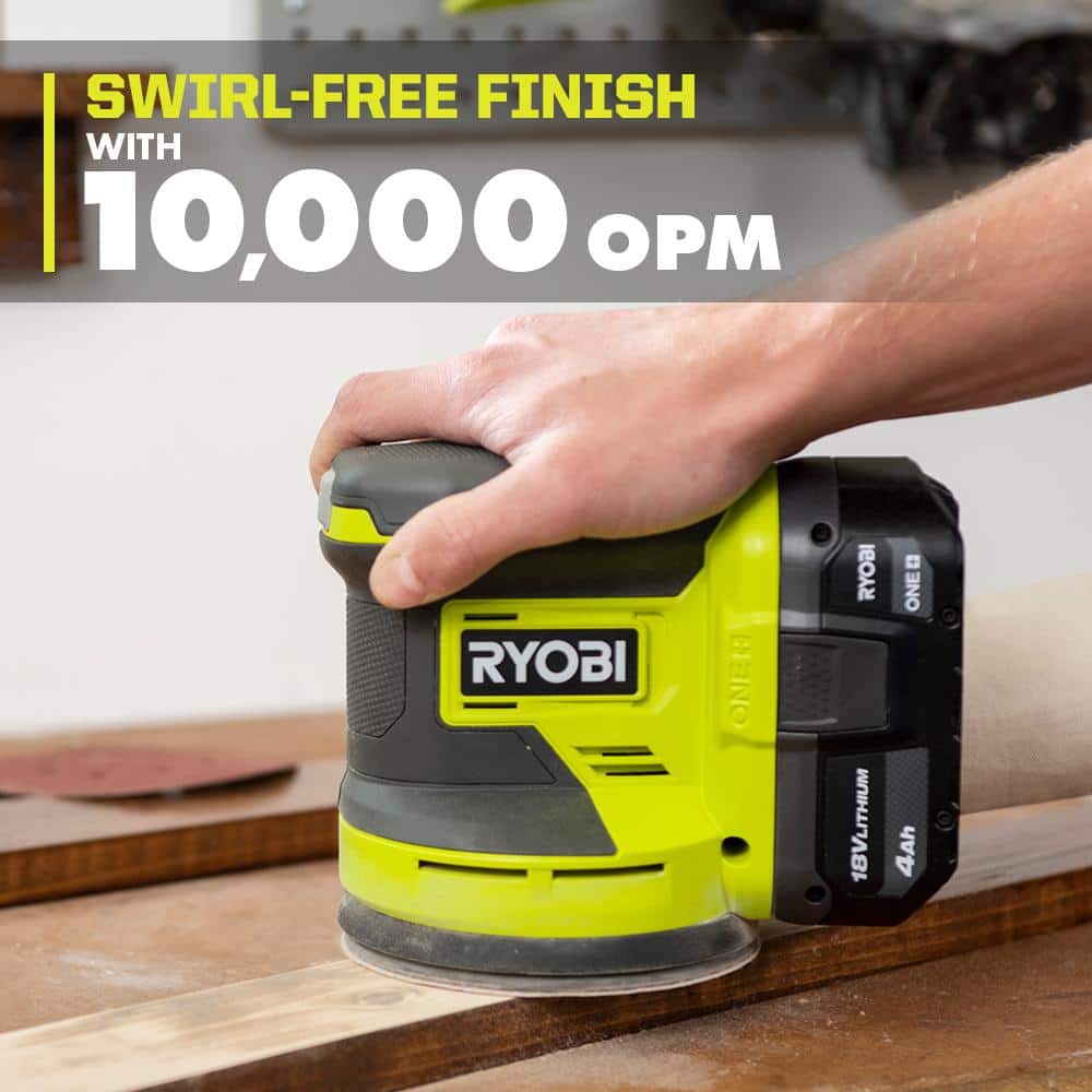 RYOBI ONE+ 18V Cordless 2-Tool Combo Kit with Compact Fixed Base Router and 5 in. Random Orbit Sander (Tools Only)