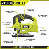 RYOBI ONE+ 18V Cordless 2-Tool Combo Kit with 5-1/2 in. Circular Saw and Jig Saw (Tools Only)