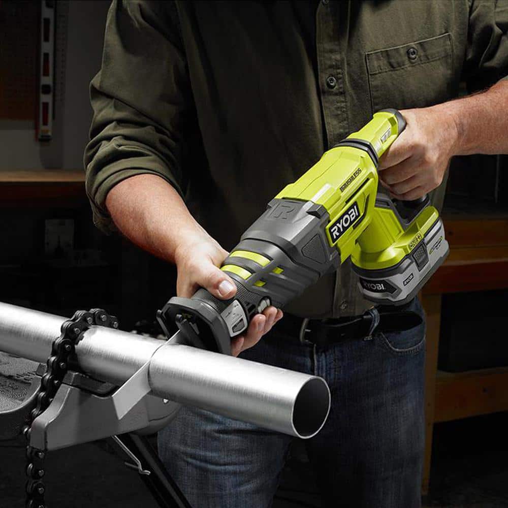 18-Volt ONE+ Cordless Brushless Reciprocating Saw (Tool Only) with Wood Cutting Blade