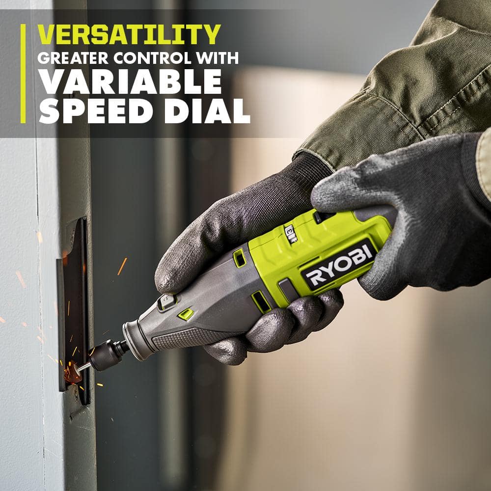 RYOBI 12V Cordless Rotary Tool Kit with Rotary Tool 29-Piece Sanding and Polishing Kit (For Wood, Metal and Plastic)