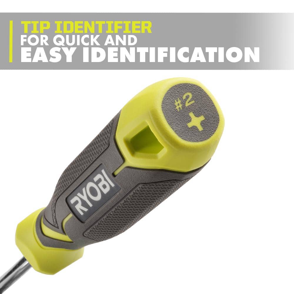 RYOBI Screwdriver Set (12-Piece) with Cushion Grip Handles