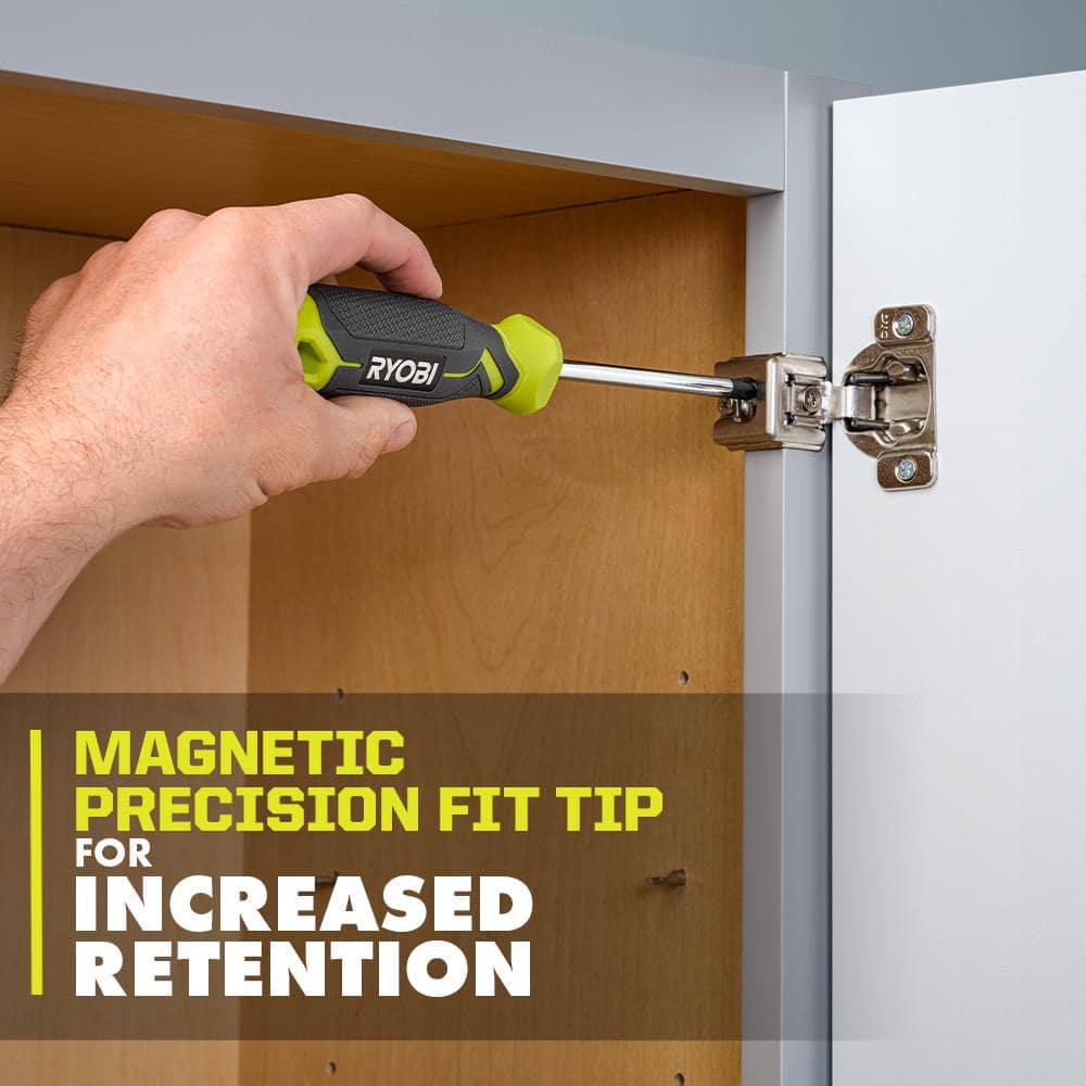 RYOBI Screwdriver Set (12-Piece) with Cushion Grip Handles