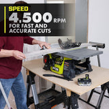 RYOBI ONE+ HP 18V Brushless Cordless 8-1/4 in. Compact Portable Jobsite Table Saw Kit with (2) 4.0 Ah Batteries and Charger