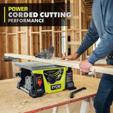 RYOBI ONE+ HP 18V Brushless Cordless 8-1/4 in. Compact Portable Jobsite Table Saw Kit with (4) 4.0 Ah Batteries and Charger