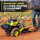 RYOBI 40V HP Brushless 18 in. Battery Powered Rear Tine Tiller with (4) 6.0 Ah Batteries and Charger