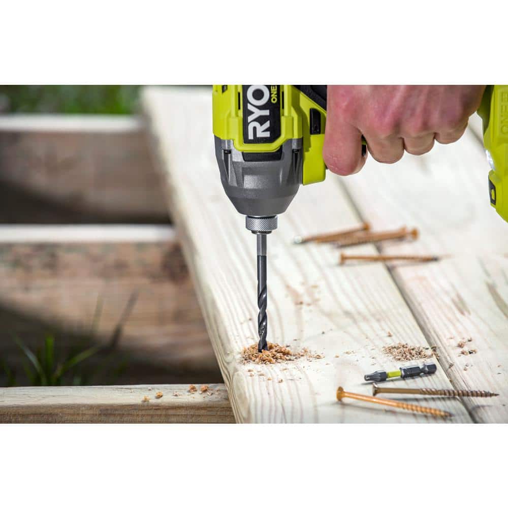 RYOBI Black Oxide Hex Shank Twist Drill Bit Set (25-Piece)