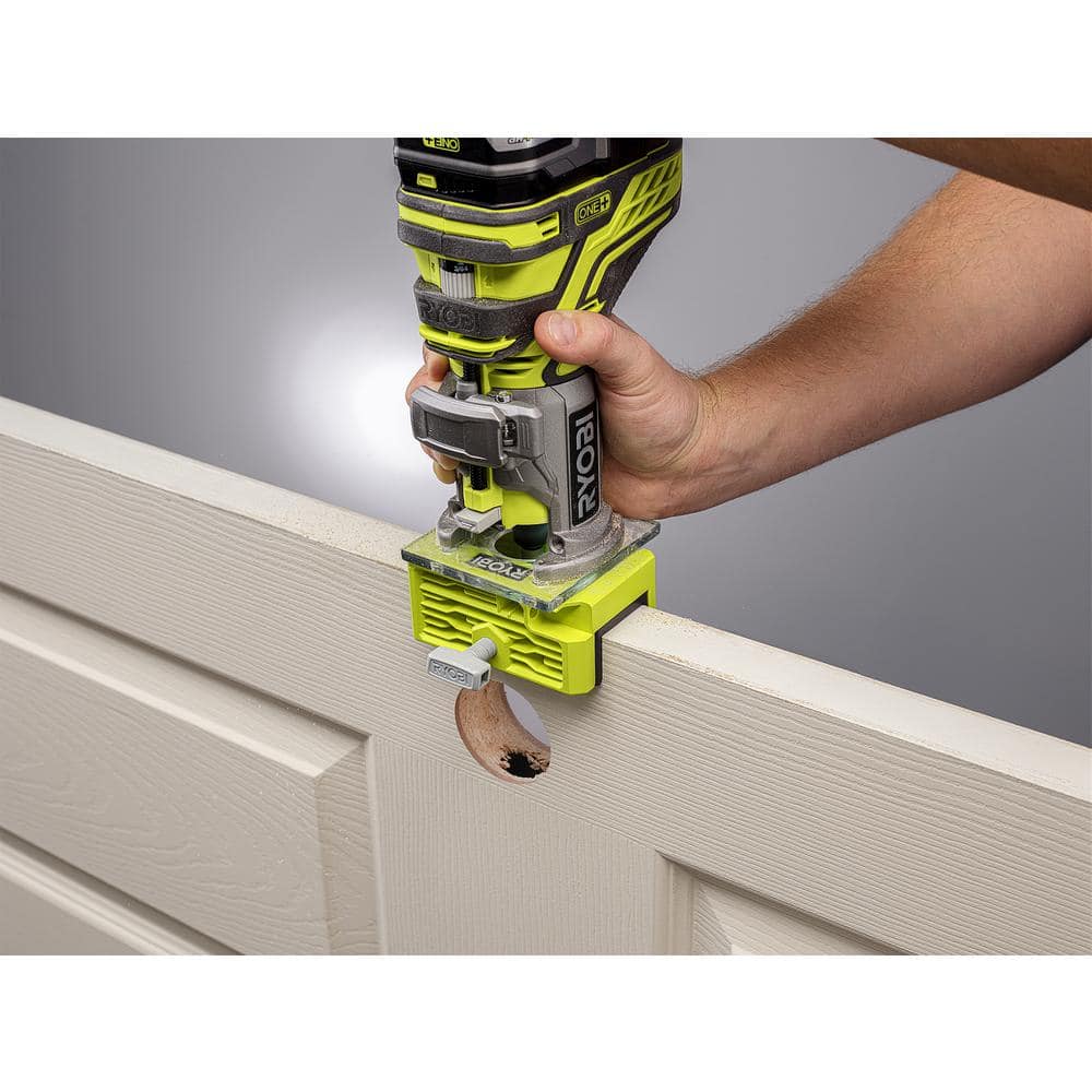 Ryobi P601 ONE+ 18V Lithium-Ion Cordless Fixed Base Trim Router, Tool-Free Depth Adjustment (Tool Only)
