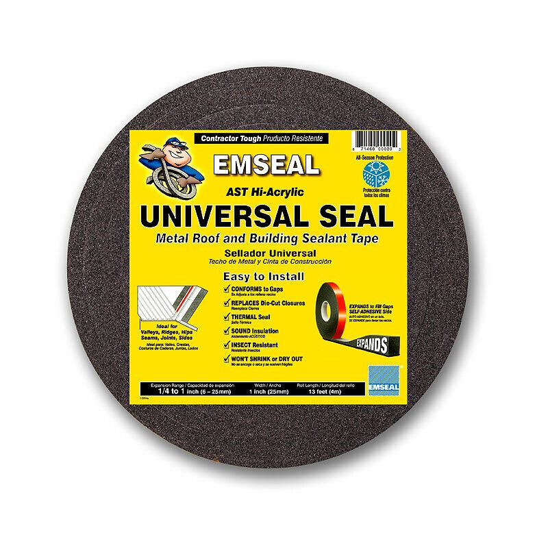 Universal Seal 1 in. x 1 in. x 12 ft. Impregnated Expanding Open-Cell Foam Sealant Tape - Super Arbor