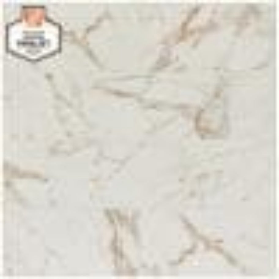 Daltile QuicTile 12 in. x 24 in. Calacatta Marble Polished Porcelain Locking Floor Tile (9.6 sq. ft. / case)