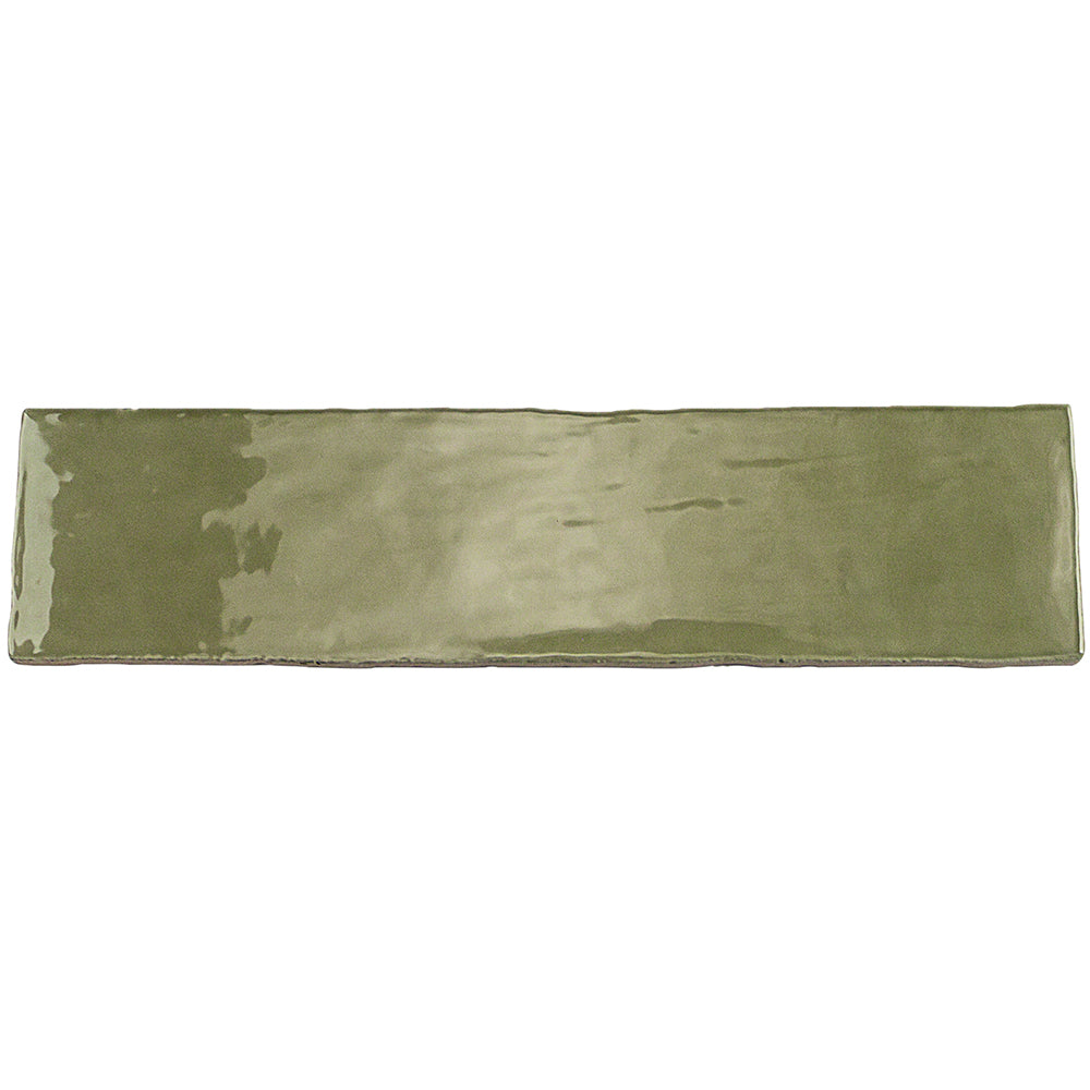 Lancaster Celery Green 3x12 Polished Ceramic Subway Tile