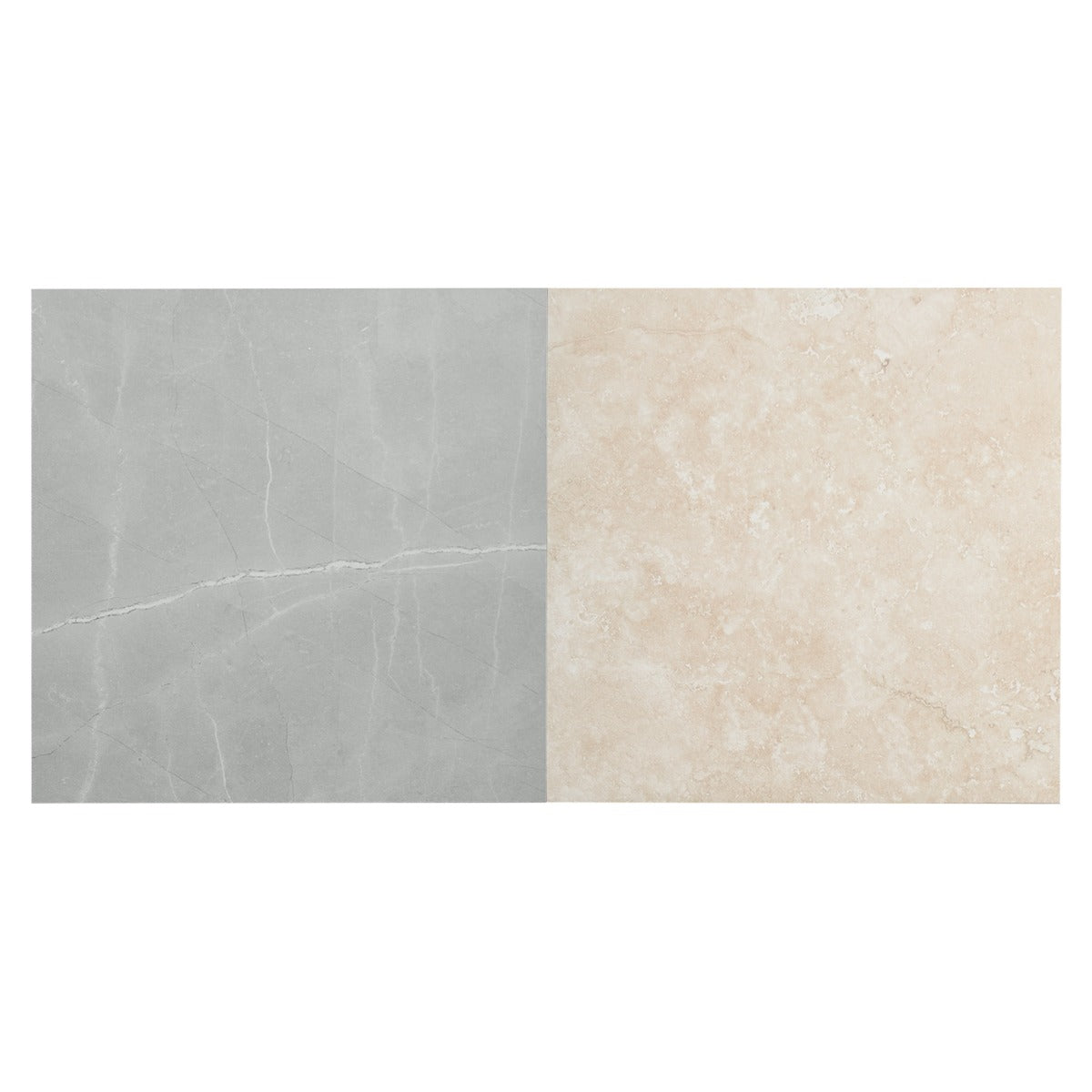 Fortunato Marfil Beige and Amani Gray 12x12 Matte Porcelain Checkerboard Tile