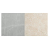 Fortunato Marfil Beige and Amani Gray 12x12 Matte Porcelain Checkerboard Tile