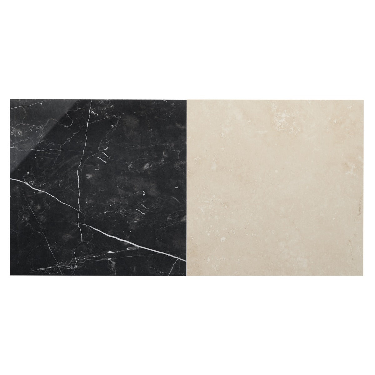Fortunato Checkerboard Porcelain Tile - 12x12 Polished Marble Look