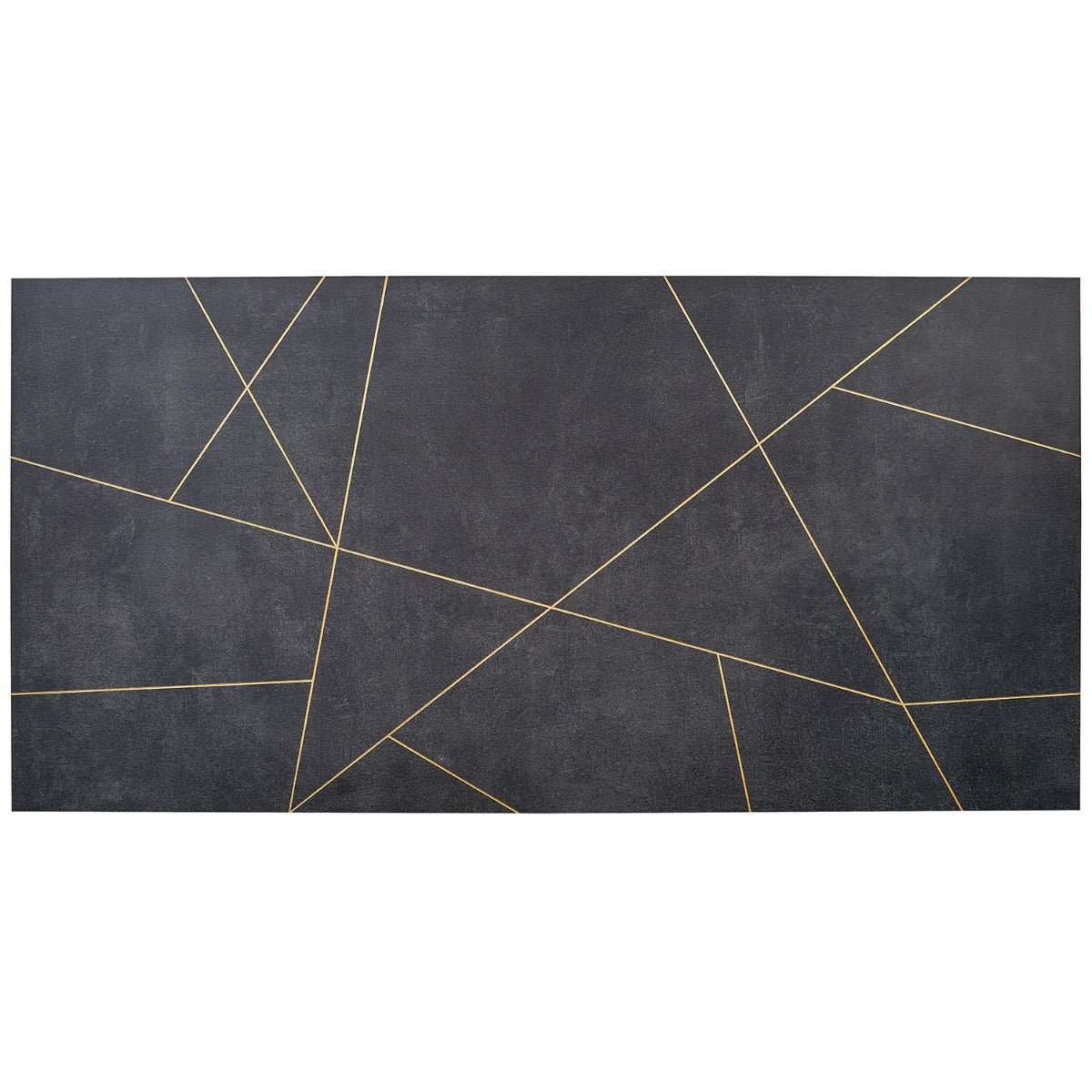 Whitney Ardesia Charcoal Black and Gold Line 24x48 Matte Porcelain Wall Tile