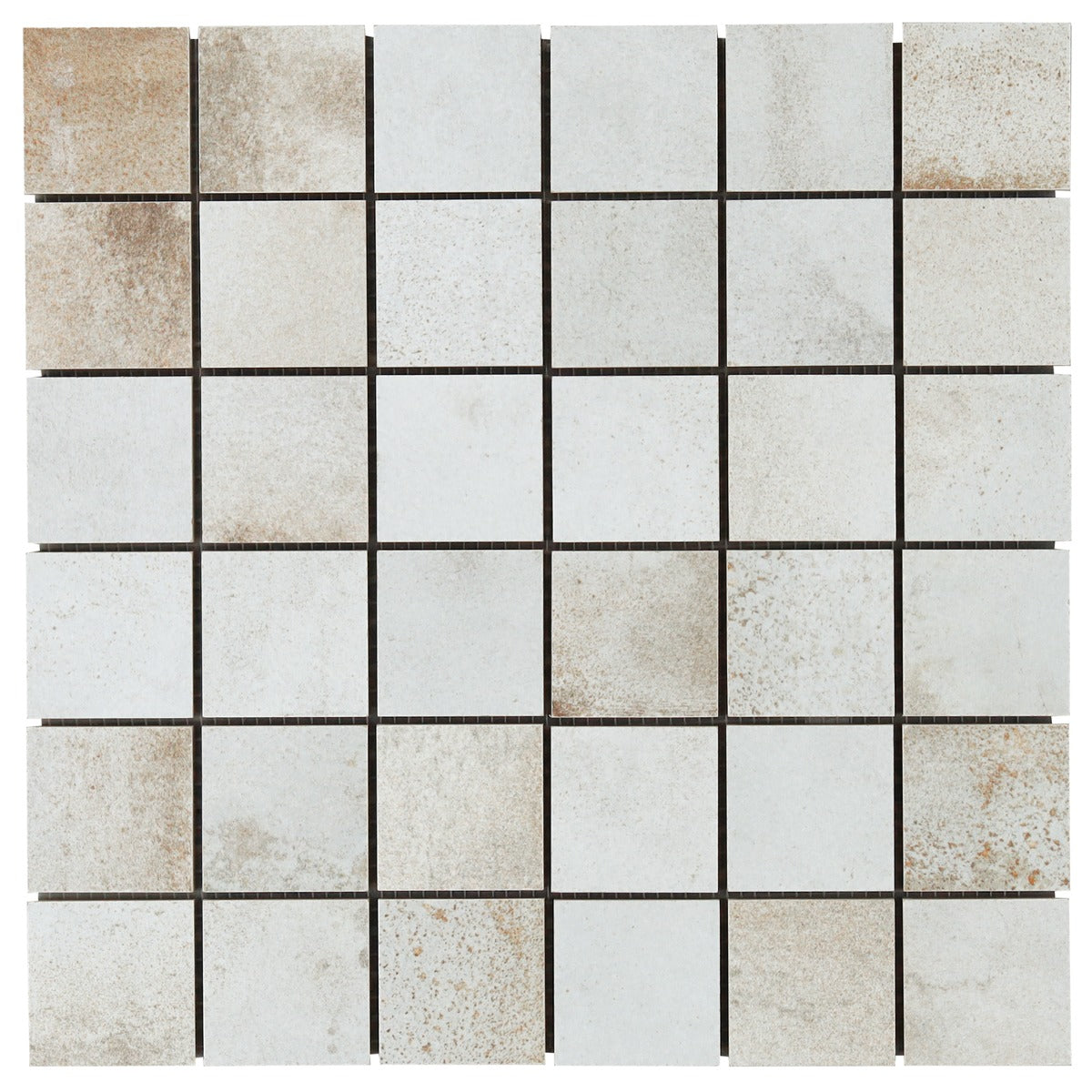 Angela Harris Flatiron White 2x2 Matte Porcelain Mosaic Tile