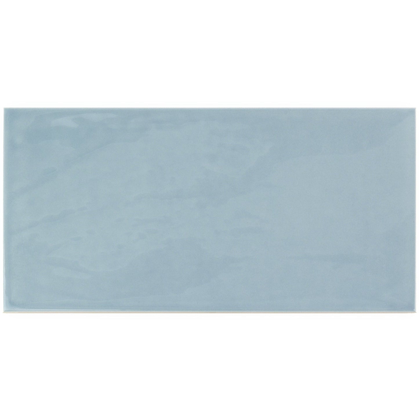 Lux Tile Aruba Blue 5x10 Polished Ceramic Subway Wall Tile