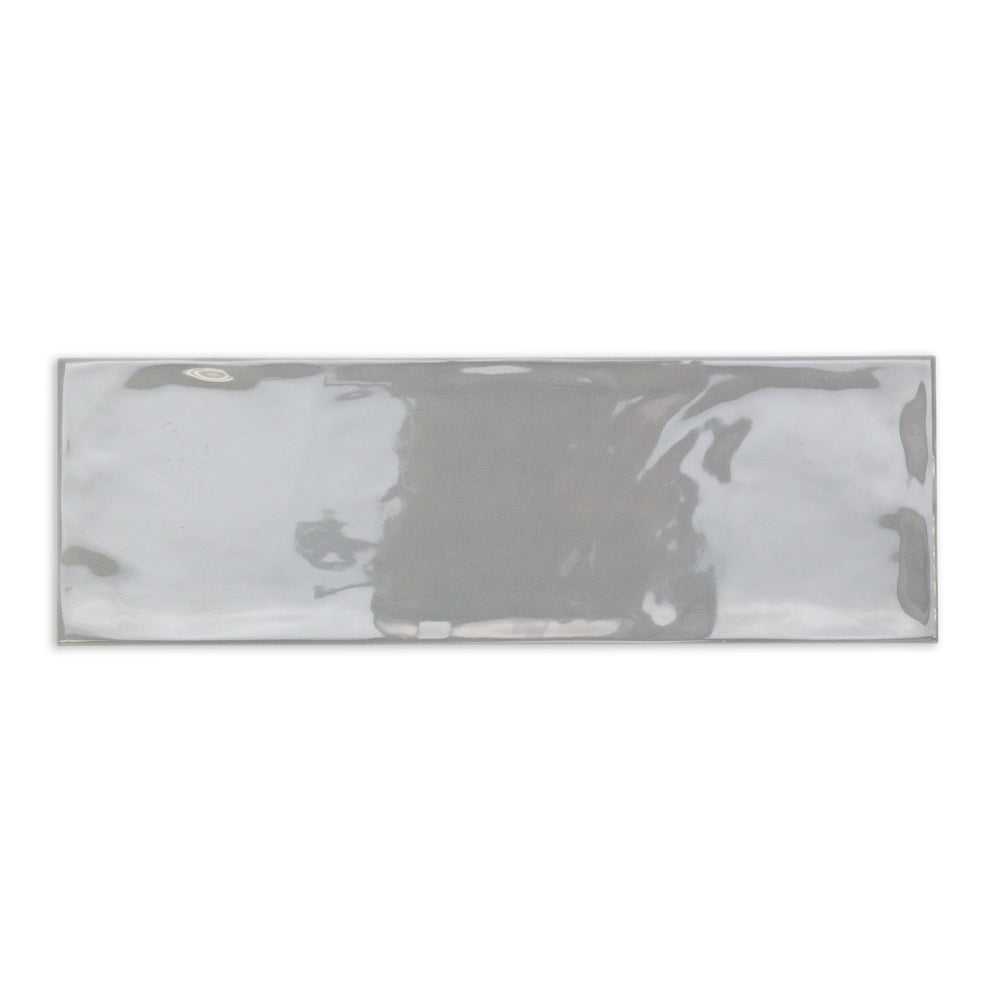 Santa Monica Gray 4x12 Polished Ceramic Subway Tile