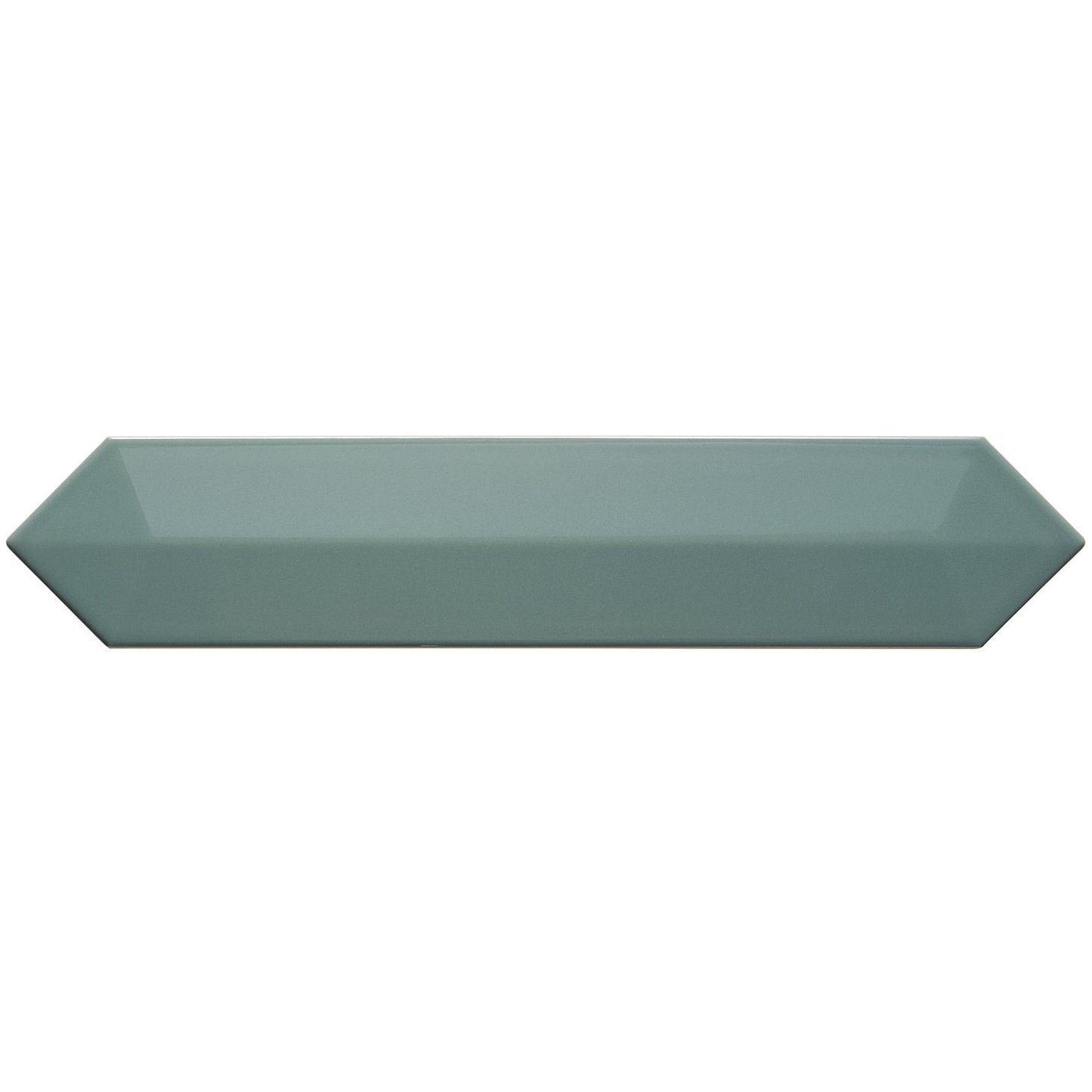 Kent Jade Green 3D Picket Polished Ceramic Wall Tile - Lux Tile