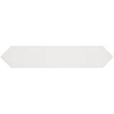 Kent White 3x12 Picket Polished Ceramic Wall Tile by Lux Tile