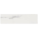 Amalfi Statuario White 3x12 Polished Ceramic Subway Tile - Lux Tile