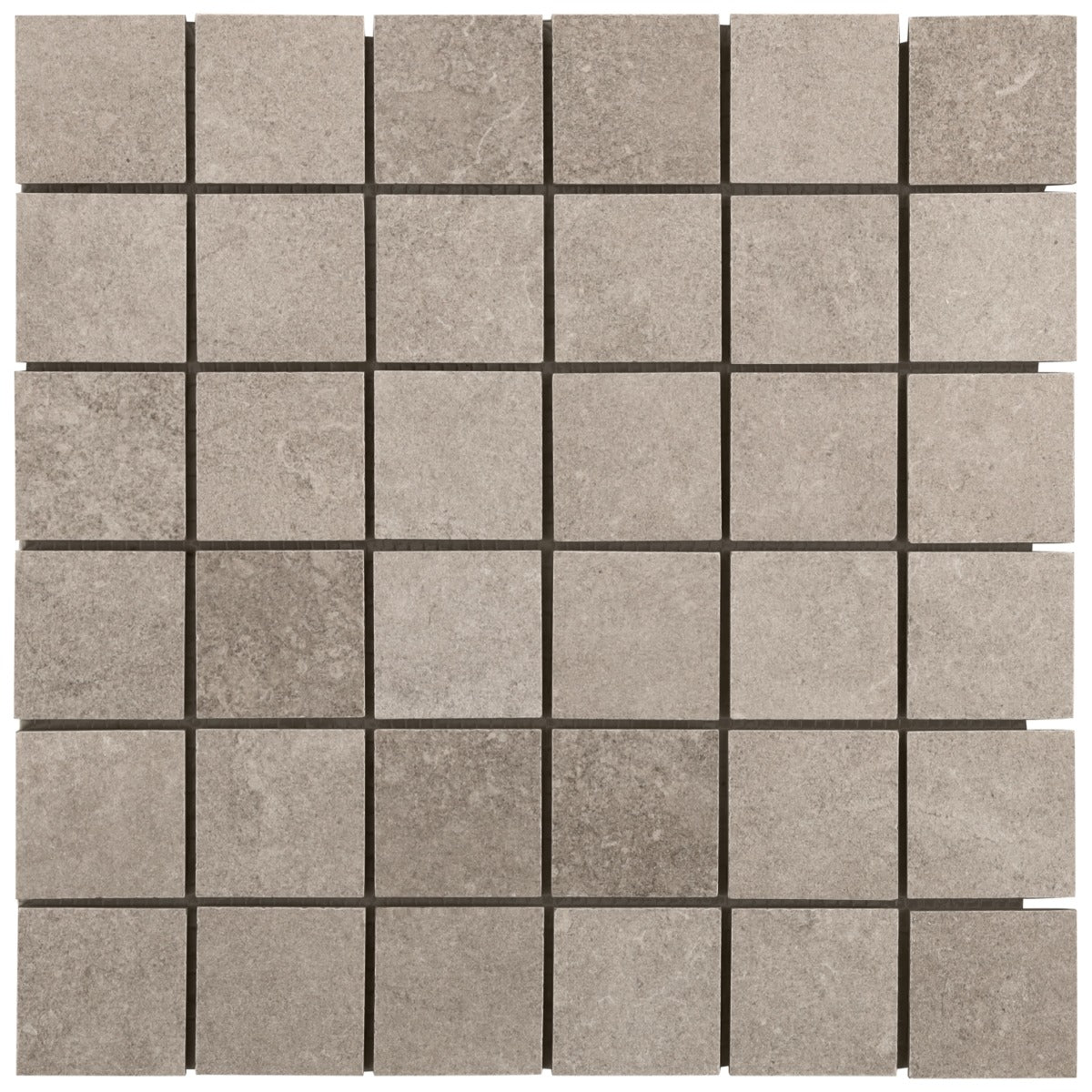 Stoneside Cream Beige 2x2 Porcelain Matte Mosaic Tile - Lux Tile