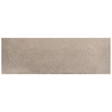 Stoneside Cream Beige Chevron 12x36 Matte Ceramic Tile