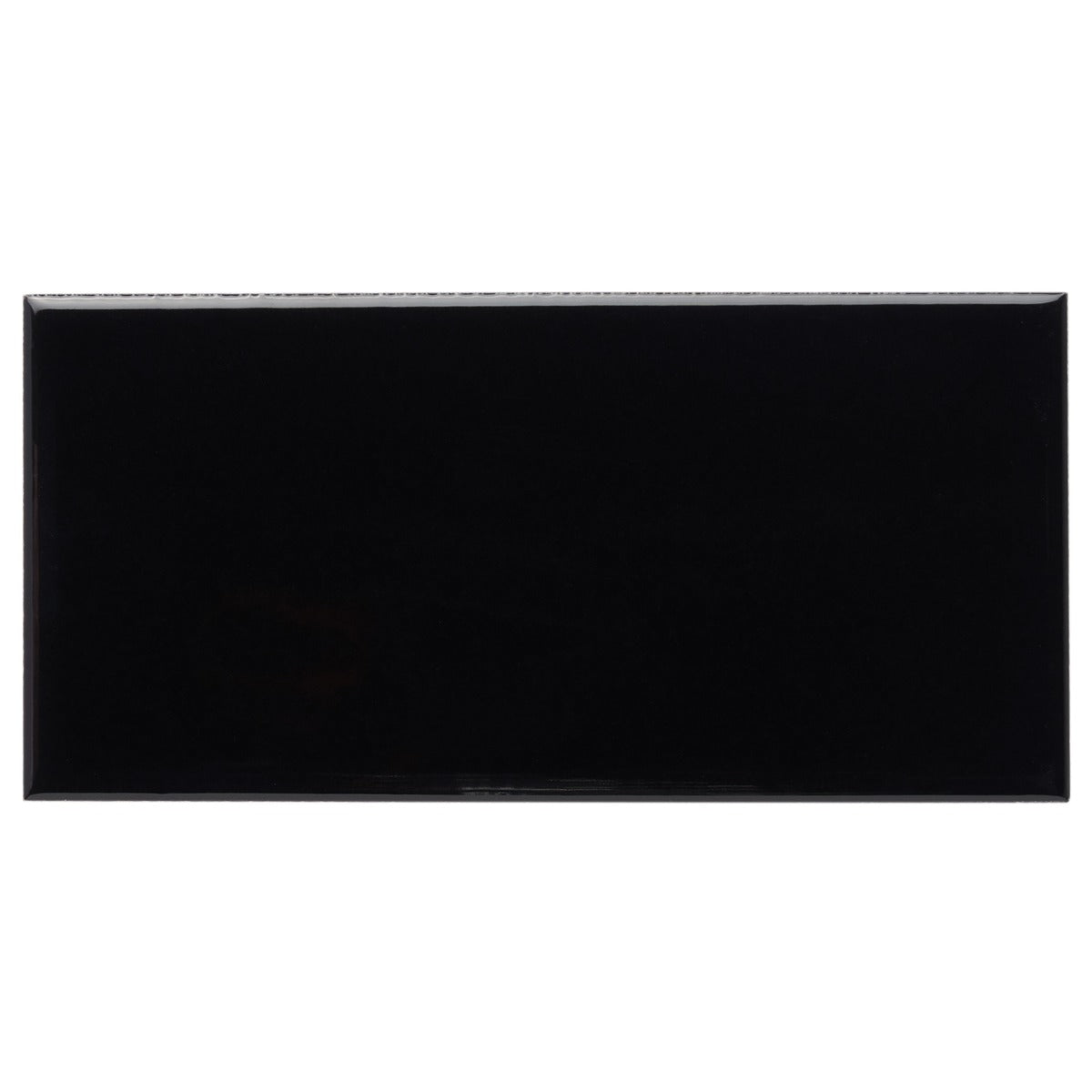 Park Hill Black 3x6 Polished Porcelain Subway Tile - Tilebar