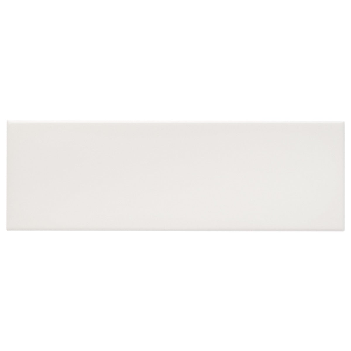 Lux Tile Monumental Mist White 4x12 Polished Porcelain Subway Tile
